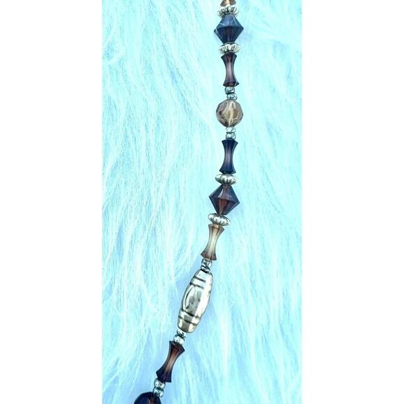 -NECKLACE vintage 1970'S brown bead - Picture 10 of 10